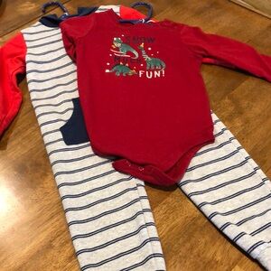 Carter's Red and Blue Bodysuits Classic One Pieces